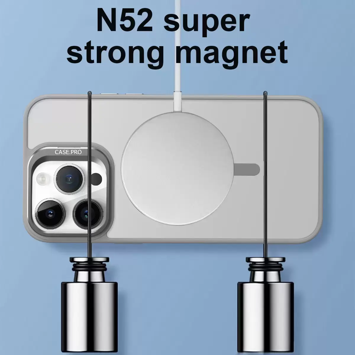 iPhone 17 MagSafe Smoke Camera Stand Case Black